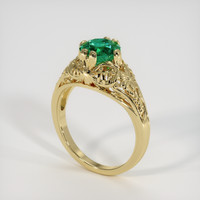 1.51 Ct. Emerald Ring, 18K Yellow Gold 2