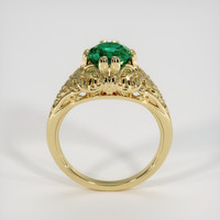 1.51 Ct. Emerald Ring, 18K Yellow Gold 3