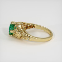 1.51 Ct. Emerald Ring, 18K Yellow Gold 4