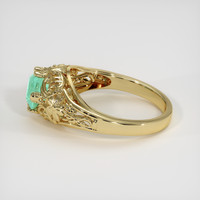 0.82 Ct. Emerald Ring, 18K Yellow Gold 4