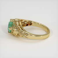 1.08 Ct. Emerald Ring, 18K Yellow Gold 4