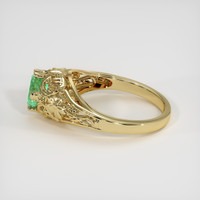 0.61 Ct. Emerald Ring, 18K Yellow Gold 4