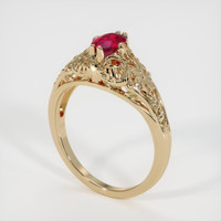 Ruby Ring 0.62 Ct. 18K Yellow Gold Preview