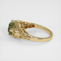 2.04 Ct. Green Sapphire Ring, 18K Yellow Gold 4