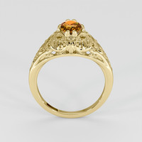 1.47 Ct. Yellowish Brown Sapphire Ring, 18K Yellow Gold 3
