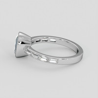 2.39 Ct. Greenish Blue Sapphire Ring, Platinum 950 4