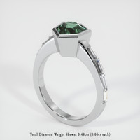 2.44 Ct. Sapphire Ring, Platinum 950 2