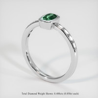 0.65 Ct. Sapphire Ring, Platinum 950 2