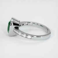 2.67 Ct. Bluish Green Sapphire Ring, Platinum 950 4