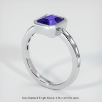 3.06 Ct. Bluish Purple Sapphire Ring, Platinum 950 2