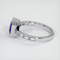 3.06 Ct. Bluish Purple Sapphire Ring, Platinum 950 4