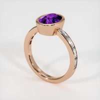 1.59 Ct. Gemstone Ring, 14K Rose Gold 2