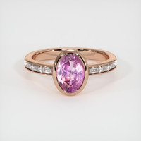 2.26 Ct. Sapphire Ring, 14K Rose Gold 1