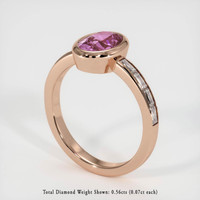 2.26 Ct. Sapphire Ring, 14K Rose Gold 2