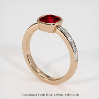 1.31 Ct. Ruby Ring, 14K Rose Gold 2