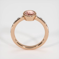 1.09 Ct. Padparadscha Sapphire Ring, 18K Rose Gold 3