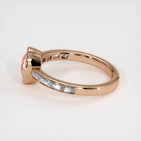 1.09 Ct. Padparadscha Sapphire Ring, 18K Rose Gold 4