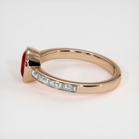 1.31 Ct. Ruby Ring, 18K Rose Gold 4