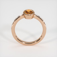 1.09 Ct. Orangish Brown Sapphire Ring, 18K Rose Gold 3