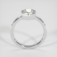 2.77 Ct. Green Sapphire Ring, 10K White Gold 3