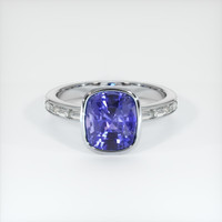 3.00 Ct. Color Change Sapphire Ring, 14K White Gold 1