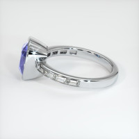 3.00 Ct. Color Change Sapphire Ring, 14K White Gold 4