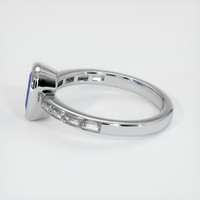 1.36 Ct. Blue Sapphire Ring, 14K White Gold 4