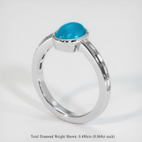 1.14 Ct. Gemstone Ring, 14K White Gold 2