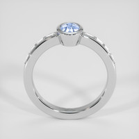0.57 Ct. Blue Sapphire Ring, 14K White Gold 3
