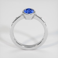 1.08 Ct. Blue Sapphire Ring, 14K White Gold 3