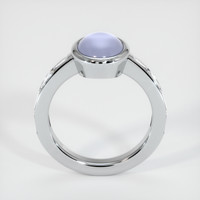 3.27 Ct. Bluish Purple Sapphire Ring, 14K White Gold 3