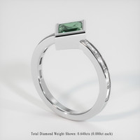 1.16 Ct. Sapphire Ring, 14K White Gold 2
