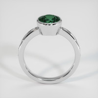 2.14 Ct. Green Sapphire Ring, 14K White Gold 3