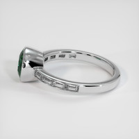 2.14 Ct. Green Sapphire Ring, 14K White Gold 4