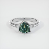 2.44 Ct. Sapphire Ring, 14K White Gold 1
