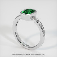 1.53 Ct. Gemstone Ring, 18K White Gold 2