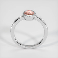 1.09 Ct. Padparadscha Sapphire Ring, 18K White Gold 3