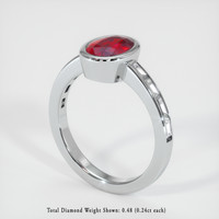 Ruby Ring 1.05 Ct. 18K White Gold Preview