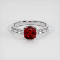 1.31 Ct. Ruby Ring, 18K White Gold 1