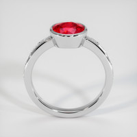 1.81 Ct. Ruby Ring, 18K White Gold 3