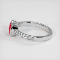1.81 Ct. Ruby Ring, 18K White Gold 4
