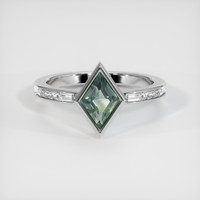 1.16 Ct. Sapphire Ring, 18K White Gold 1