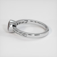 1.10 Ct. Brown Sapphire Ring, 18K White Gold 4