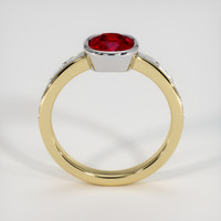 1.31 Ct. Ruby Ring, 14K White & Yellow 3
