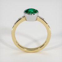 1.20 Ct. Emerald Ring, 18K White & Yellow 3