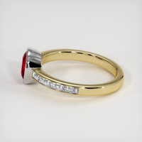 1.31 Ct. Ruby Ring, 18K White & Yellow 4