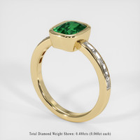 1.53 Ct. Tsavorite Garnet Ring, 10K Yellow Gold 2