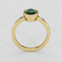 1.80 Ct. Bluish Green Sapphire Ring, 10K Yellow Gold 3