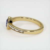 0.86 Ct. Blue Sapphire Ring, 14K Yellow Gold 4