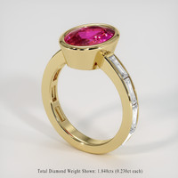 3.99 Ct. Gemstone Ring, 14K Yellow Gold 2